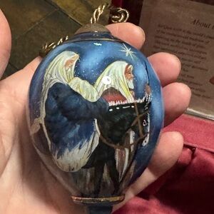 Ne' Qwa  Art Christmas Ornament "We followed a star" by Stewart Sheerwood